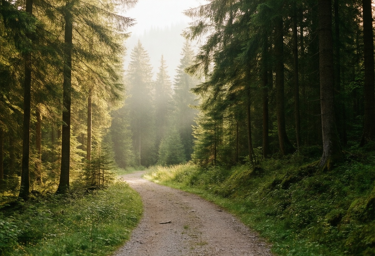 Wanderweg im Münchner Wald
